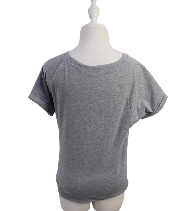 A Grey Short Sleeve Tops from Mayarya in size XS for maternity. (Back View)