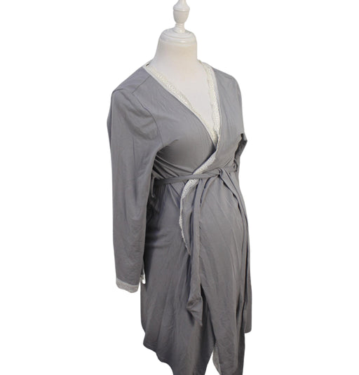 A Grey Long Sleeve Dresses from Mayarya in size XS for maternity. (Front View)