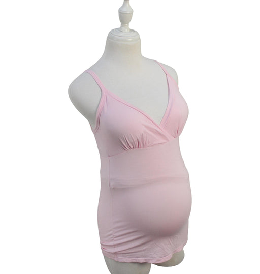 A Pink Sleeveless Tops from Mayarya in size S for maternity. (Front View)