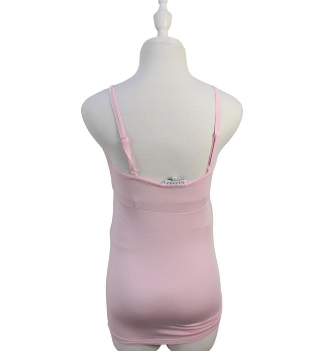 A Pink Sleeveless Tops from Mayarya in size S for maternity. (Back View)