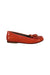 A Orange Loafers & Moccasins from Bonpoint in size 7Y for girl. (Back View)