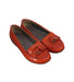 A Orange Loafers & Moccasins from Bonpoint in size 7Y for girl. (Front View)