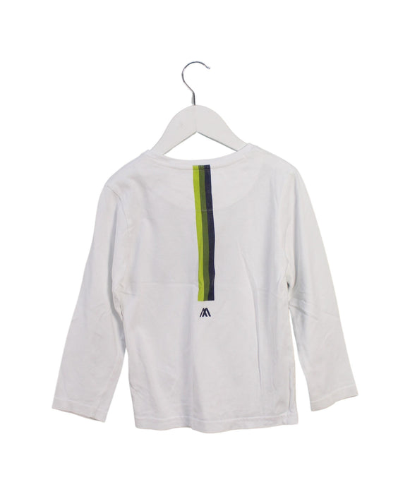 A White Long Sleeve Tops from Mayoral in size 5T for boy. (Back View)