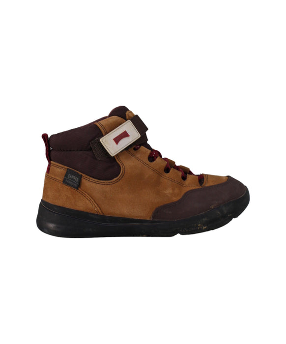 A Brown Casual Boots from Camper in size 6T for boy. (Back View)