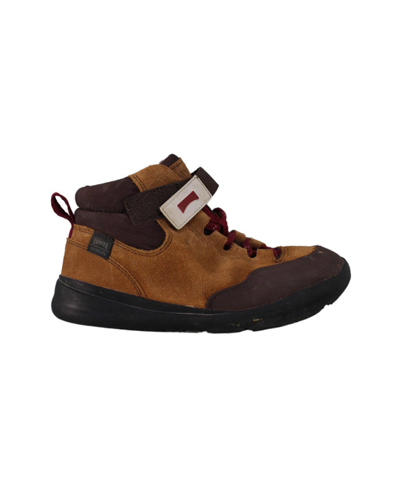 A Brown Casual Boots from Camper in size 6T for boy. (Back View)