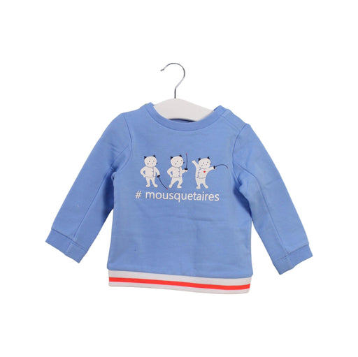 A Blue Crewneck Sweatshirts from Jacadi in size 12-18M for boy. (Front View)