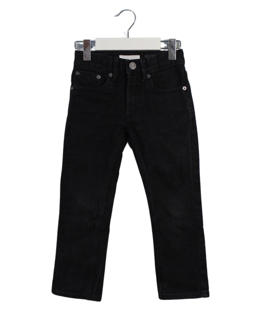 A Black Jeans from Burberry in size 4T for girl. (Front View)