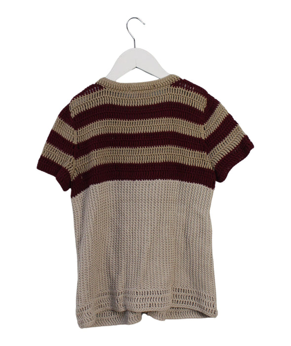 A Brown Short Sleeve Tops from Burberry in size 10Y for girl. (Back View)