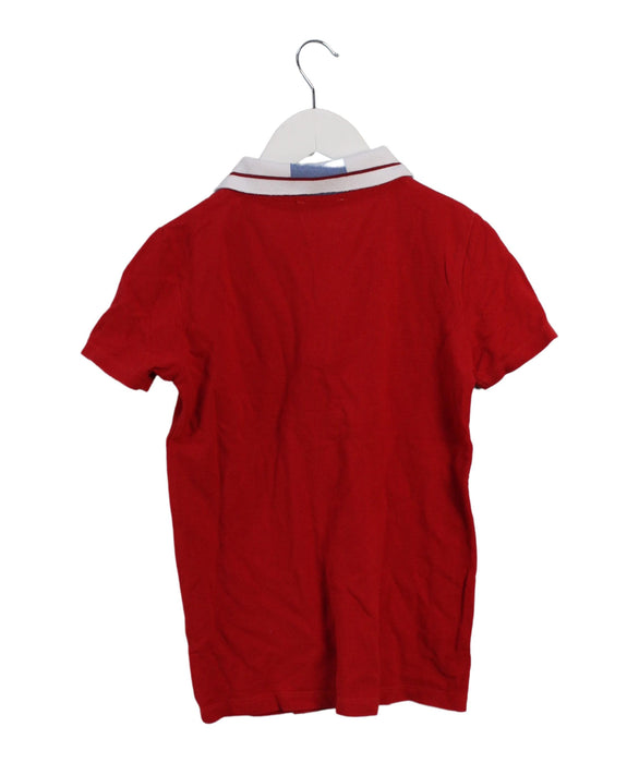 A Red Short Sleeve Polos from I Pinco Pallino in size 10Y for boy. (Back View)