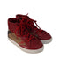 A Red Sneakers from Burberry in size 5T for boy. (Front View)