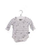 A White Long Sleeve Bodysuits from Punktchen Komma Strich in size 0-3M for neutral. (Front View)