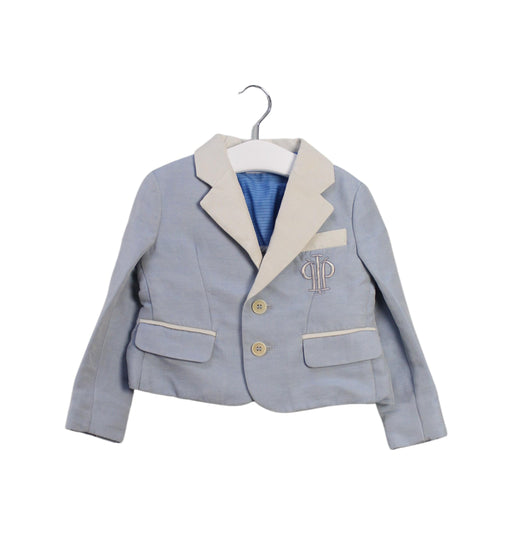 A Blue Blazers from I Pinco Pallino in size 2T for boy. (Front View)