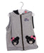 A Grey Outerwear Vests from Miki House in size 2T for girl. (Front View)
