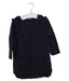 A Navy Long Sleeve Dresses from Petit Main in size 18-24M for girl. (Front View)