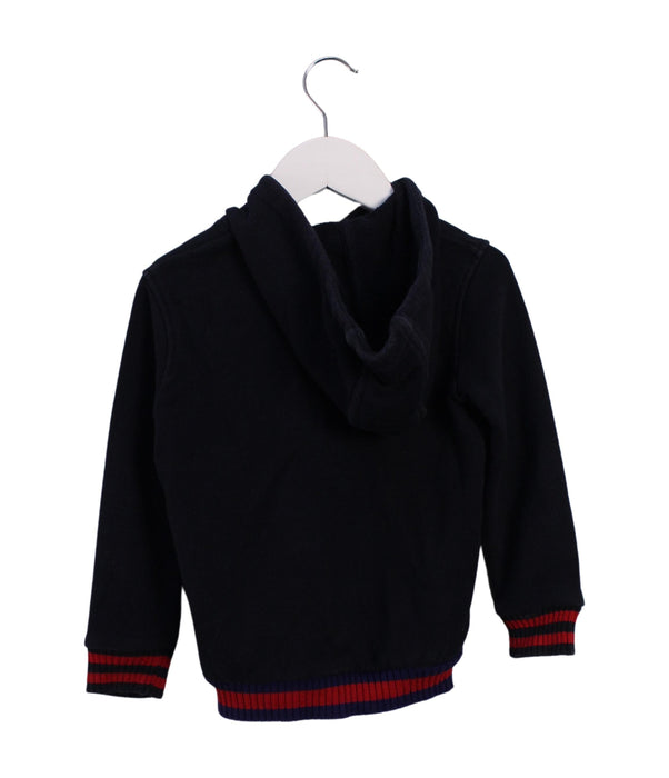 A Navy Zippered Sweatshirts from Gucci in size 3T for boy. (Back View)