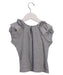 A Grey Short Sleeve Tops from Chickeeduck in size 4T for girl. (Back View)