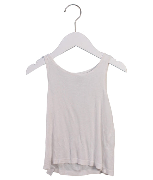 A White Sleeveless Tops from Mides in size 3T for neutral. (Front View)