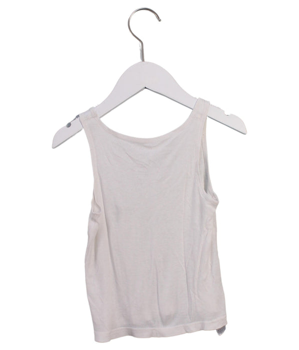 A White Sleeveless Tops from Mides in size 3T for neutral. (Back View)