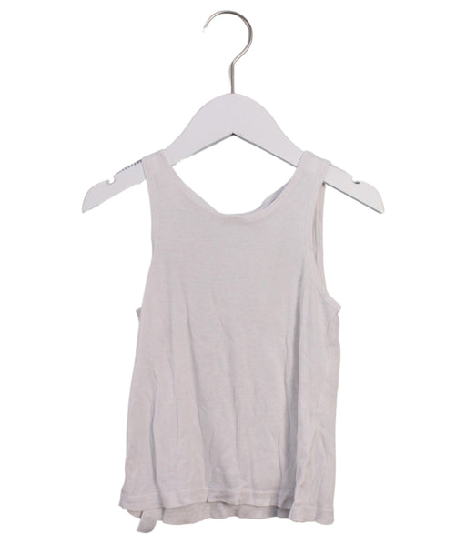 A White Sleeveless Tops from Mides in size 4T for neutral. (Front View)