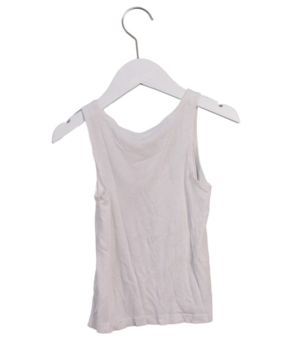 A White Sleeveless Tops from Mides in size 4T for neutral. (Back View)