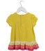 A Yellow Short Sleeve Dresses from Kingkow in size 4T for girl. (Back View)