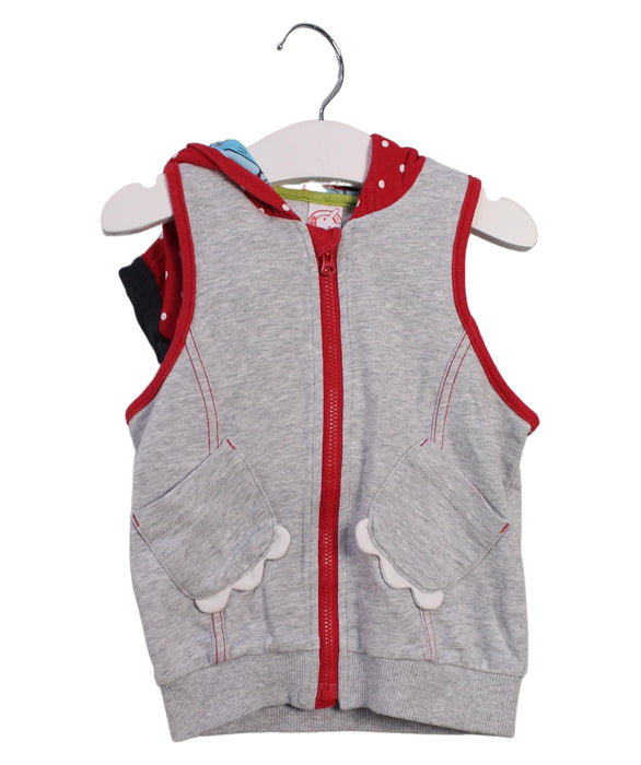 A Grey Outerwear Vests from Malimarihome in size 18-24M for girl. (Front View)