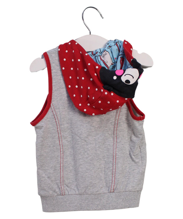 A Grey Outerwear Vests from Malimarihome in size 18-24M for girl. (Back View)