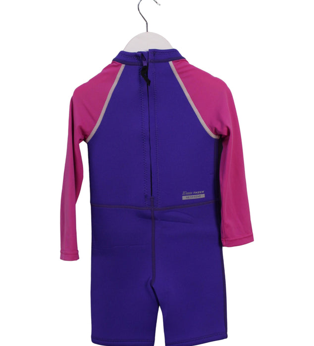 A Purple Wetsuits from Arena in size 2T for girl. (Back View)