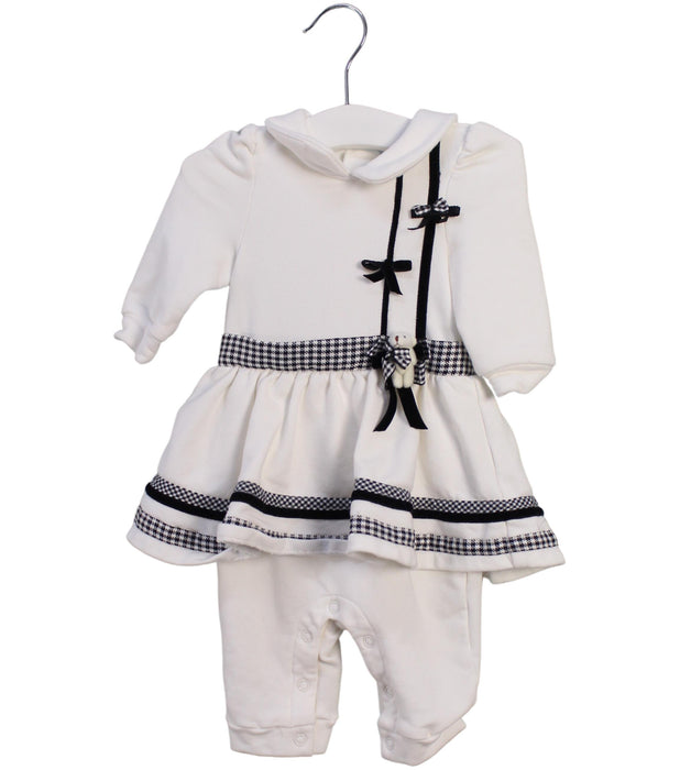 A White Long Sleeve Jumpsuits from Nicholas & Bears in size 0-3M for girl. (Front View)