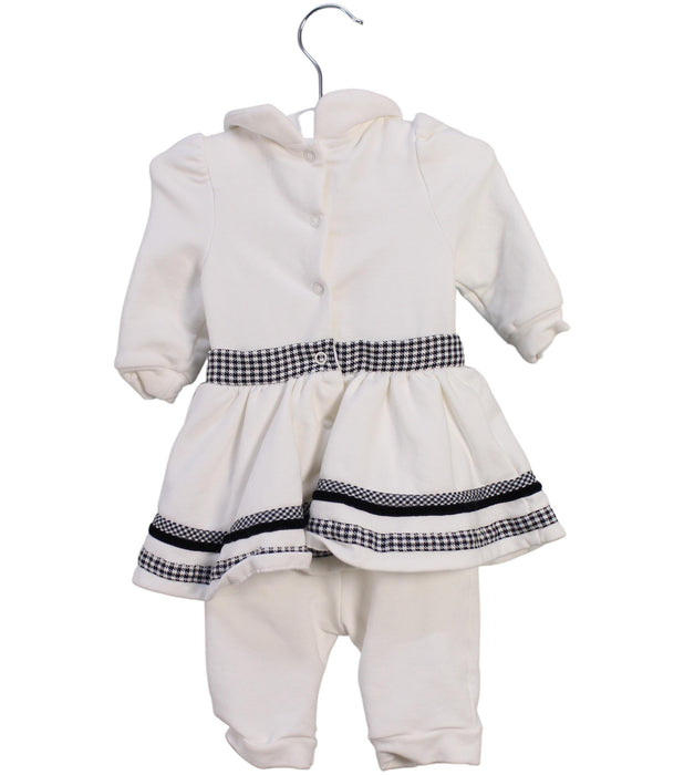 A White Long Sleeve Jumpsuits from Nicholas & Bears in size 0-3M for girl. (Back View)