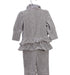 A Grey Long Sleeve Jumpsuits from Nicholas & Bears in size 3-6M for girl. (Back View)