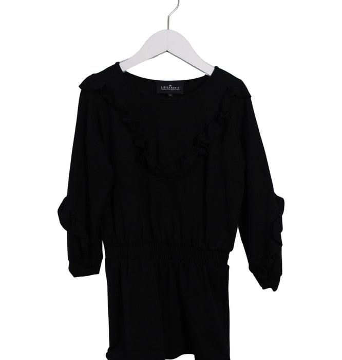 A Black Long Sleeve Dresses from Little Remix in size 8Y for girl. (Front View)