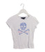 A White Short Sleeve T Shirts from Ralph Lauren in size 4T for girl. (Front View)