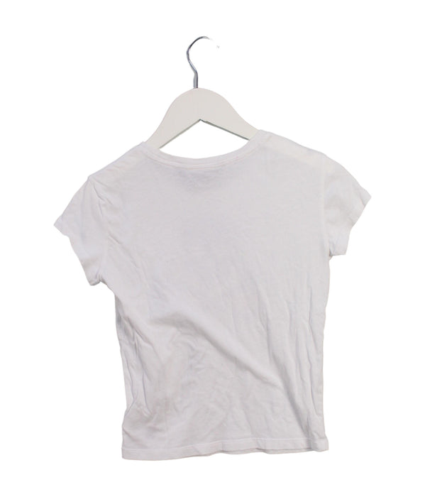 A White Short Sleeve T Shirts from Ralph Lauren in size 4T for girl. (Back View)