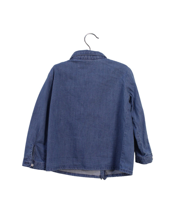 A Blue Long Sleeve Tops from Bonpoint in size 3T for girl. (Back View)