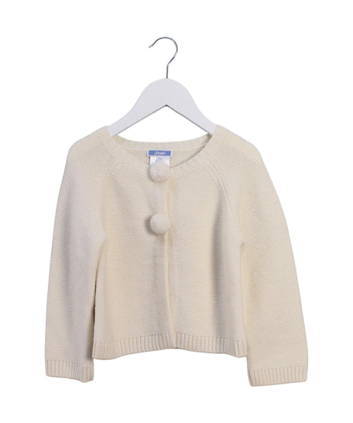 A Ivory Cardigans from Jacadi in size 3T for girl. (Front View)