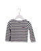 A Navy Long Sleeve Tops from Maison Labiche in size 2T for girl. (Front View)