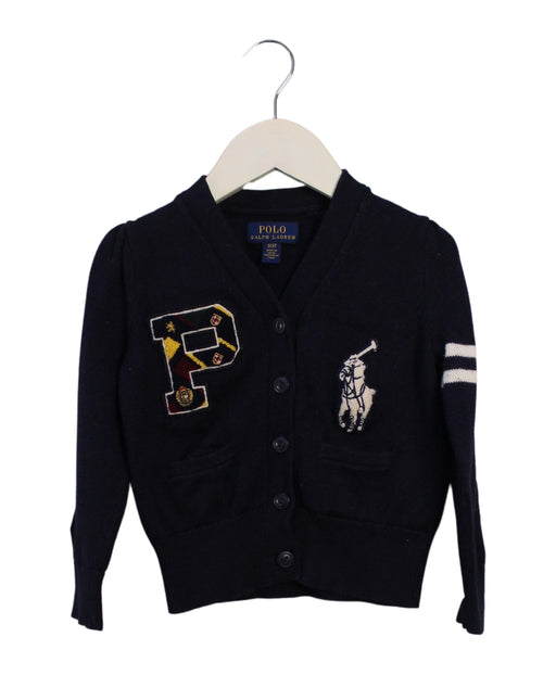 A Navy Cardigans from Polo Ralph Lauren in size 3T for boy. (Front View)