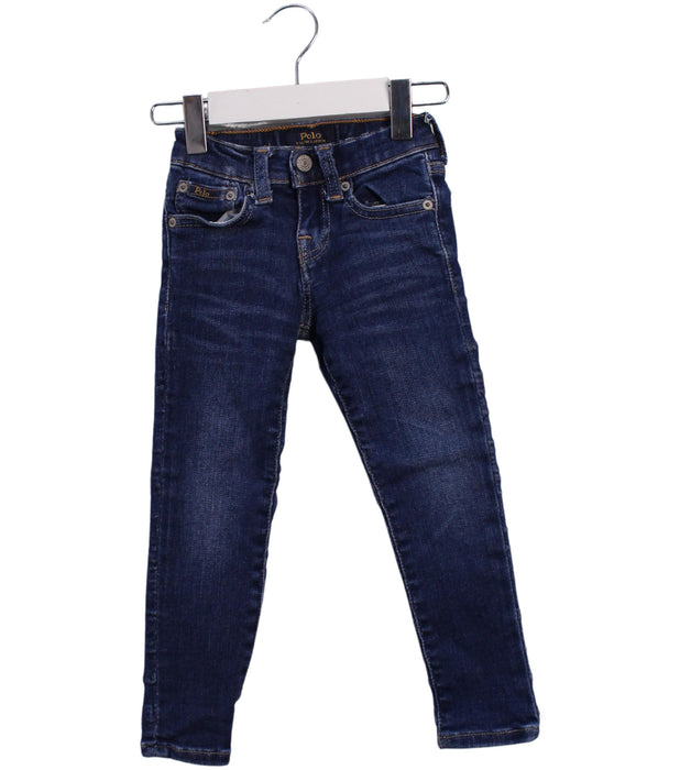 A Blue Jeans from Polo Ralph Lauren in size 3T for girl. (Front View)