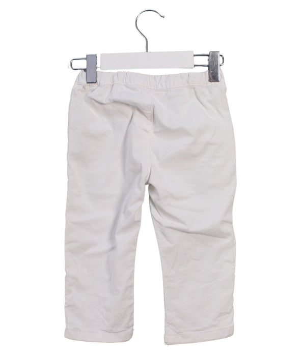 A White Casual Pants from Bonpoint in size 2T for girl. (Back View)