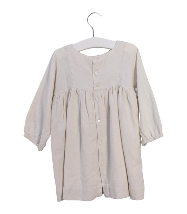 A Ivory Long Sleeve Dresses from Bonpoint in size 2T for girl. (Back View)