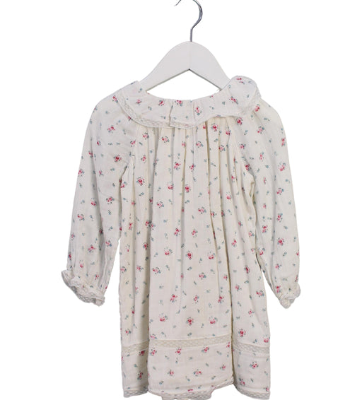 A White Long Sleeve Dresses from Bonpoint in size 3T for girl. (Front View)