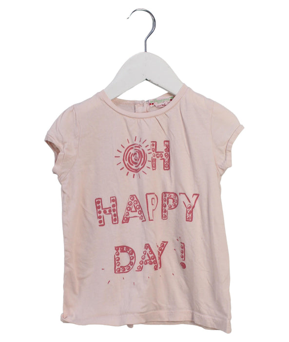 A Pink Short Sleeve T Shirts from Bonpoint in size 3T for girl. (Front View)