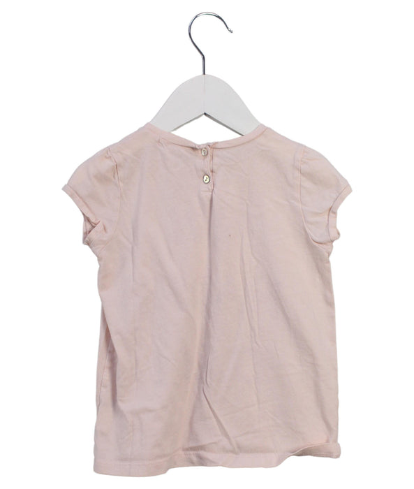 A Pink Short Sleeve T Shirts from Bonpoint in size 3T for girl. (Back View)