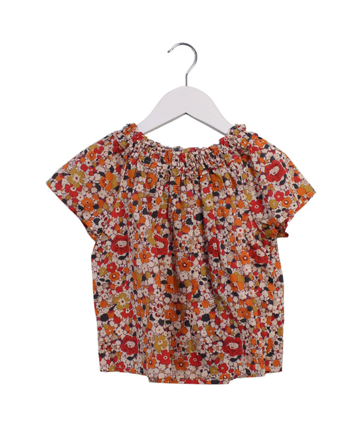A Multicolour Short Sleeve Tops from Bonpoint in size 4T for girl. (Front View)