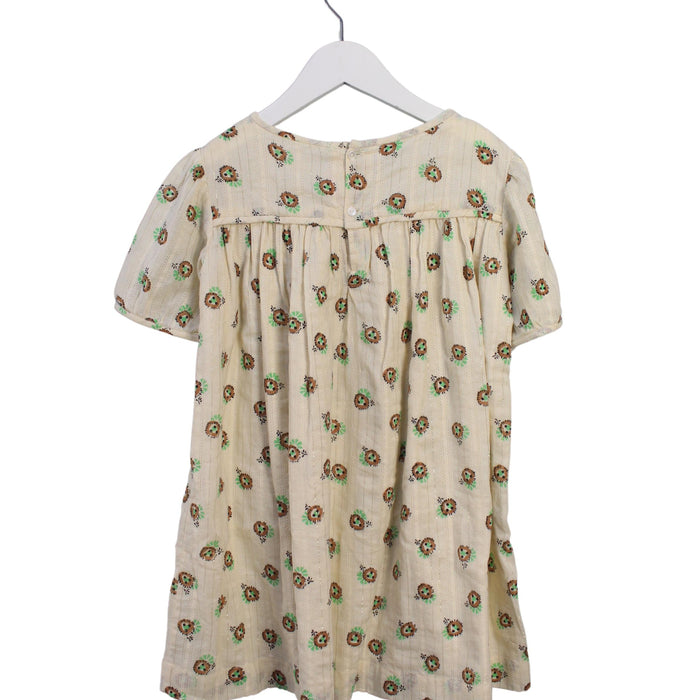 A Ivory Short Sleeve Dresses from Bonpoint in size 4T for girl. (Back View)