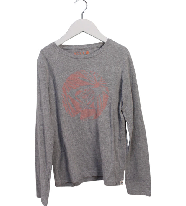 A Grey Long Sleeve Tops from Roxy in size 10Y for girl. (Front View)