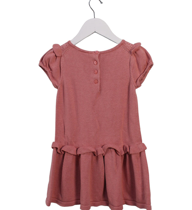 A Pink Short Sleeve Dresses from Janie & Jack in size 3T for girl. (Back View)
