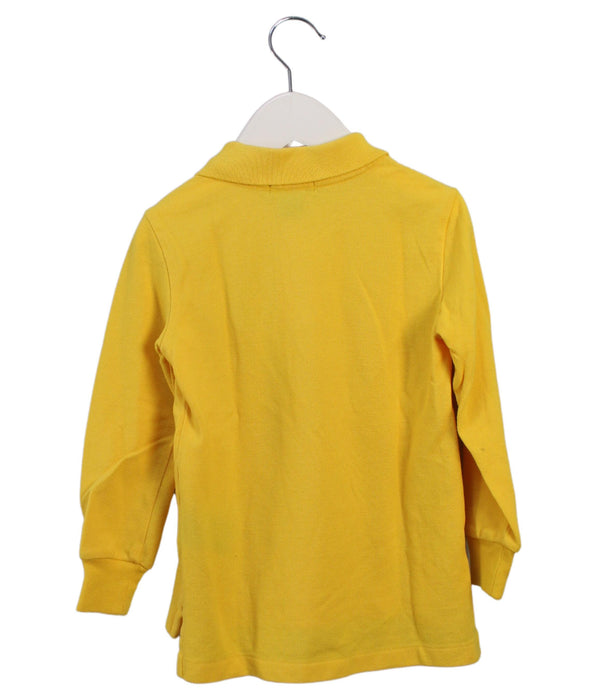 A Yellow Long Sleeve Polos from Polo Ralph Lauren in size 3T for boy. (Back View)