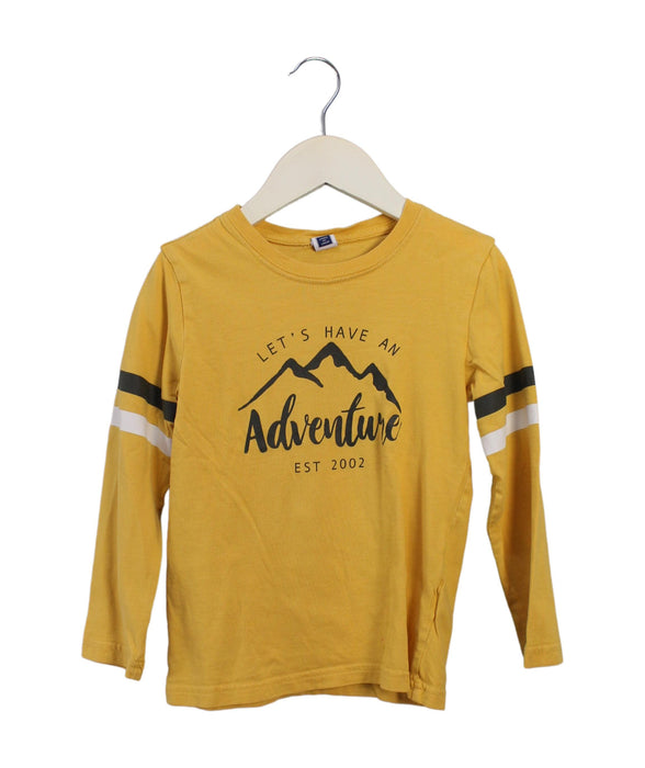 A Yellow Long Sleeve Tops from Janie & Jack in size 4T for boy. (Front View)